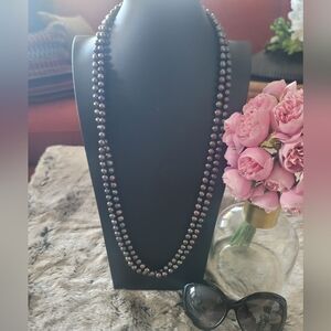 Opera vintage strand of cultured freshwater pearls...